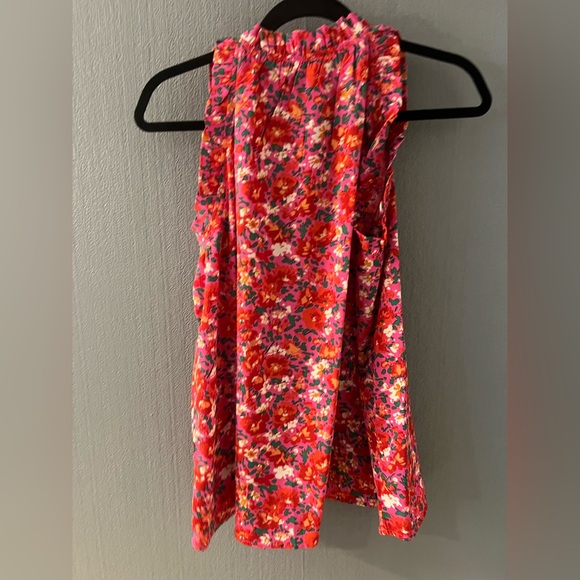 🌞NEW🌞Women’s JODIFL Pink and Red Floral Top, Size Medium - Picture 4 of 4
